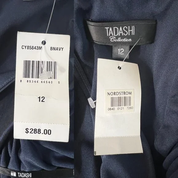 Tadashi Collection Evening Dress Size 12 New W Tags Style # CY85843M Retail $288 - Picture 11 of 12